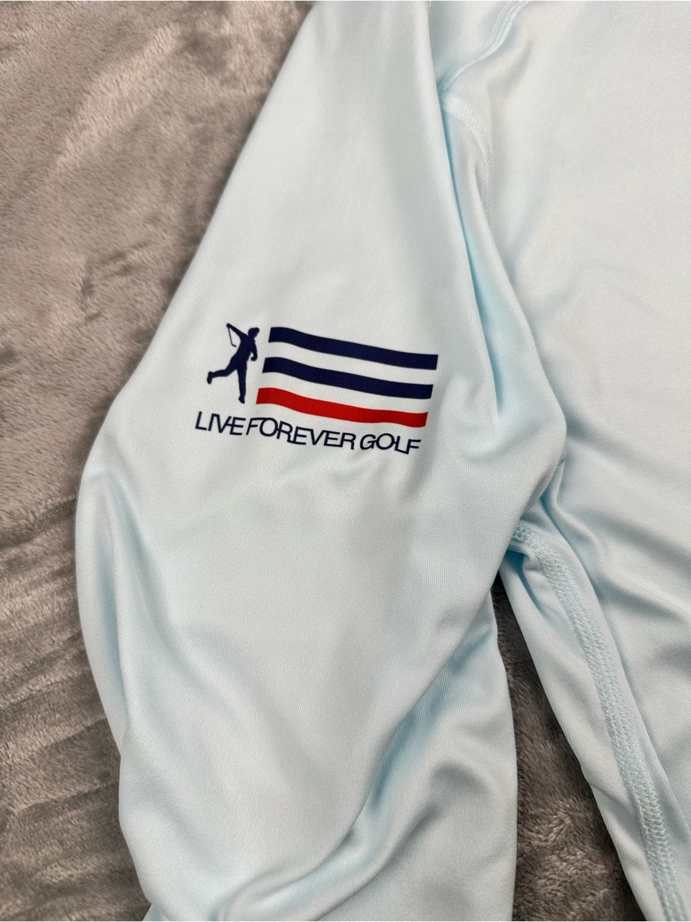 The Sip Mississippi Performance Lightweight Hoodie Shirt Light Blue Golf Top L - Picture 4 of 7